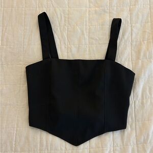 Francesca’s Black Crop Top